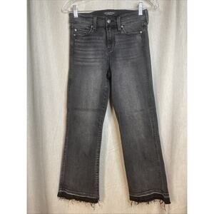 Liverpool Los Angeles The Crop Flare Jeans Shadows Gray Wash Womens Size 4/27